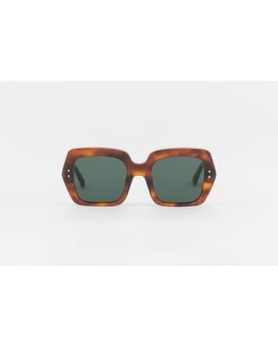 Monokel Kaia Amber / Solid Lens Sunglasses Onesize - White