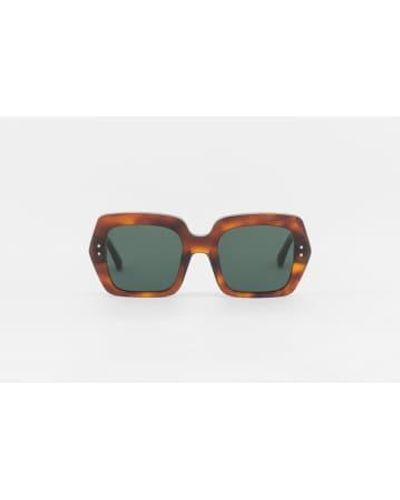Monokel Kaia Amber / Solid Lens Sunglasses Onesize - White