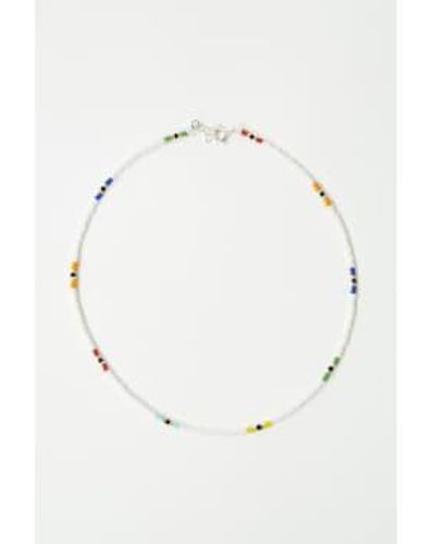 Rhimani Multi Coloured Beaded Necklace - Bianco