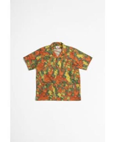 Battenwear Five Pocket Island Shirt Camo L - Orange