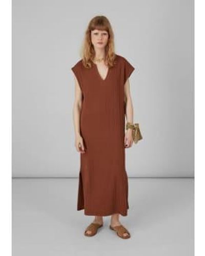 L'Exception Paris Long Sleeveless Dress S - Brown