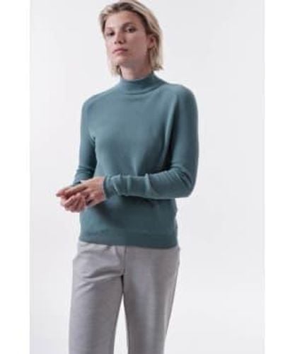 Lanius Turtleneck Sweater Ice - Blu