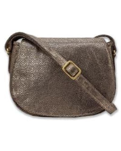 Nooki Design Clarisa Satchel- / One Leather; Lining 100% Cotton Twill - Brown
