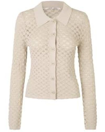 Second Female Punto Wilda Cardigan Oak Xs - Natural