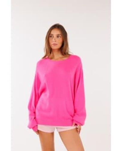 Crush Commer cashmere duke freund sweatshirt flamingo - Pink