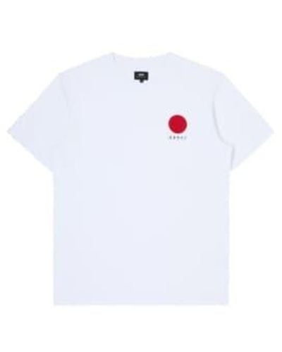 Edwin Japanisches sonnent-shirt weiß