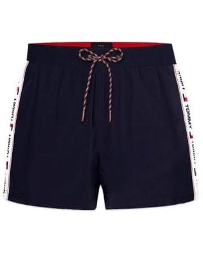 Tommy Hilfiger Tape Swim Shorts Navy Large - Blue