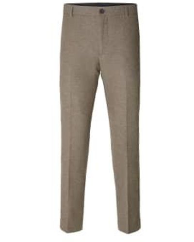 SELECTED Slim Mark Trousers 48it - Grey