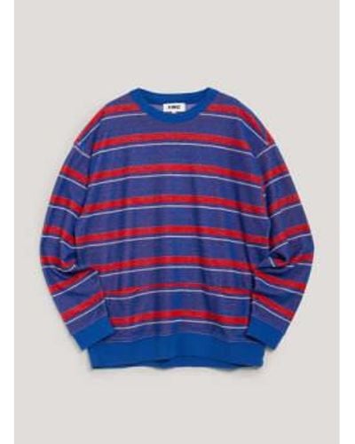 YMC Frat Boy Sweatshirt - Blau