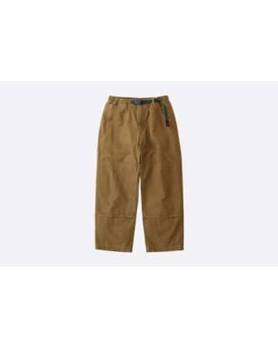 Gramicci Canvas Double Knee Pant Dusted S / Verde - Natural