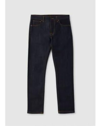 Nudie Jeans Mens Lean Dean Jeans In Dry 16 Dips - Blu