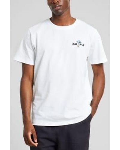 Dedicated Stockholm Balance T Shirt - Bianco