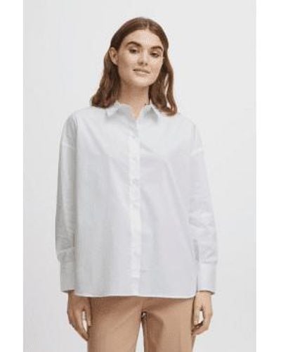 Fransa Zashirt Shirt L - White