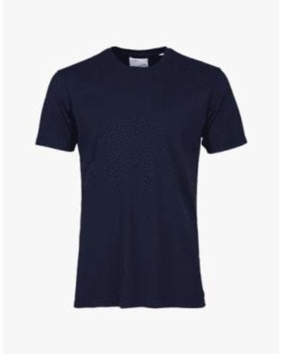 COLORFUL STANDARD T-shirt Classic Organic Navy S / Bleu - Blue