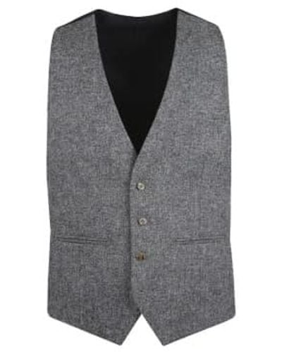 Torre Donegal Tweed Suit Waistcoat 46 - Gray