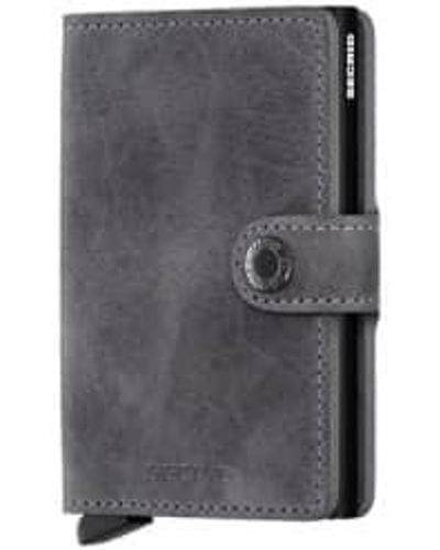 Secrid Mini portefeuille vintage gris / noir