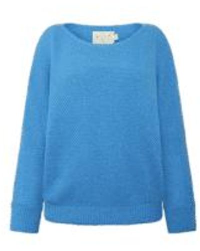 FRNCH Sylvie Knit Jumper In Electric From - Blu