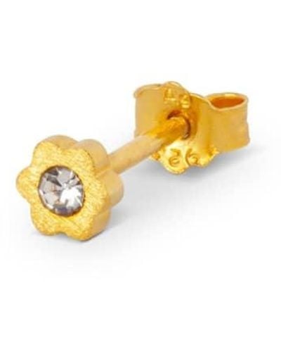 Lulu Pendiente cristal blomst 1 pieza - Amarillo