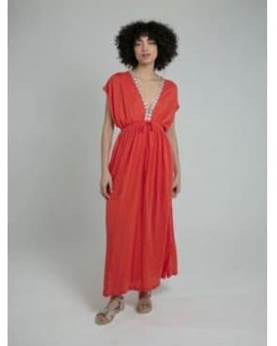 Nooki Design Lucia Maxi Dress - Rosso