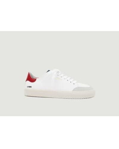 Axel Arigato White Blue And Red Clean 90 Suede - Bianco