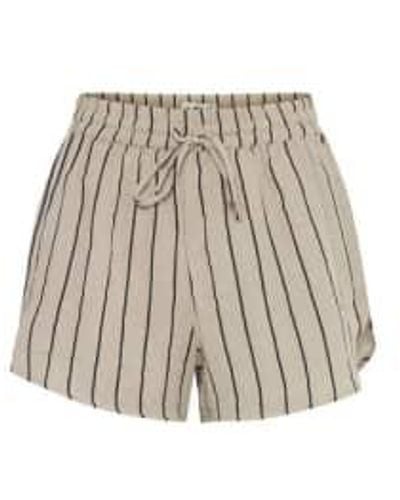 Ichi Iafoxa Beach Striped Shorts - Neutro