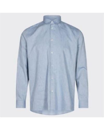 Minimum Medium Keen Long Sleeved Shirt 8024 - Blu