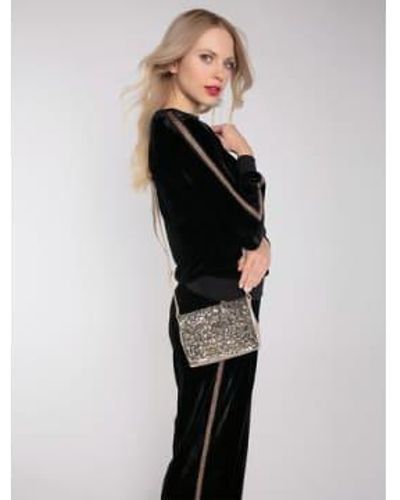 Nooki Design Spangle Sequin Bag / One 100% Leather; Lining: Cotton - Black
