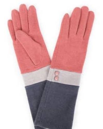 Powder Vivienne Long Gloves Coral Onesize - Pink