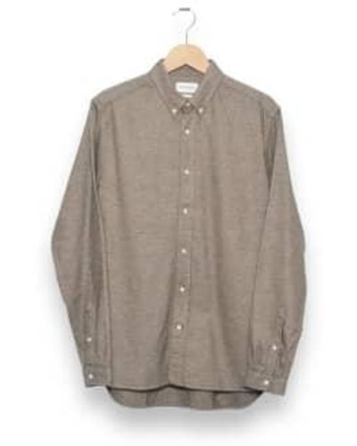Oliver Spencer Brook shirt rutherford - Gris