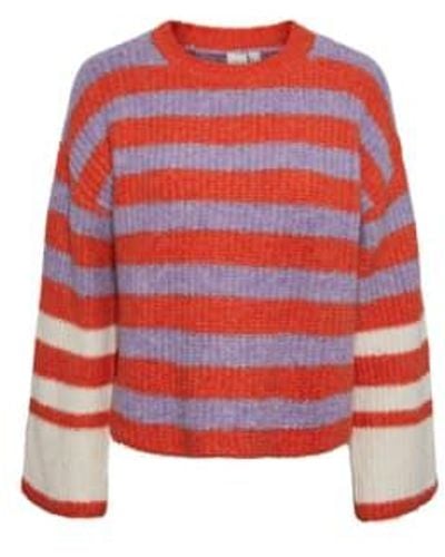 Y.A.S Yas Jacaranda Knit - Rosso