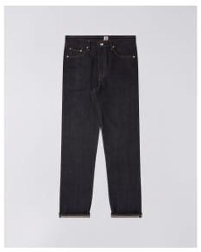 Edwin Loose Straight Jeans Selvedge Blue Unwashed 30r