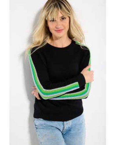 Lisa Todd Linked Luxury Cashmere Sweater - Nero