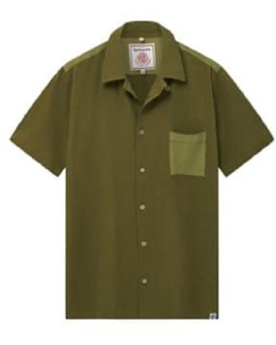 Komodo Spindrift Shirt Patchwork M - Green