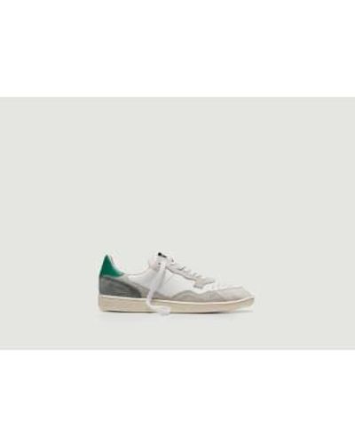 HIDNANDER Mega T Low Leather Sneakers - Bianco