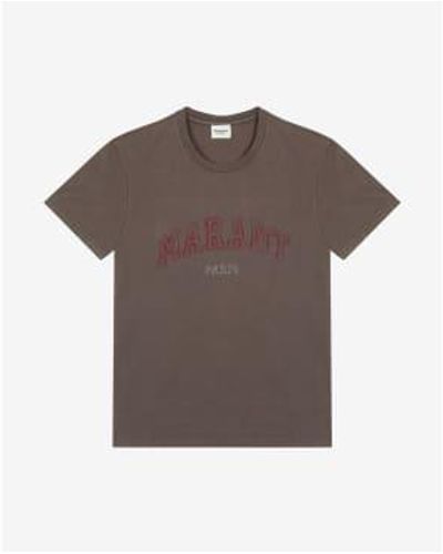 Isabel Marant Camiseta homenaje algodón negro algodón - Marrón