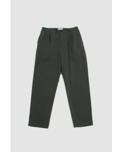 Still By Hand Pressed Relax Trousers Olive 1 - Grey