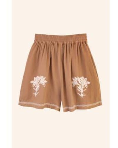 Meadows Caspia Fawn Shorts - Marron