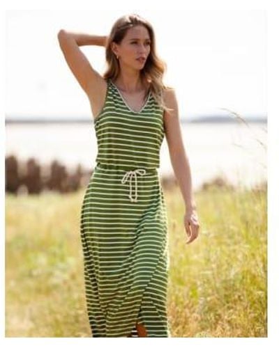 The Aloft Shop Stacey Stripe Jersey Dress - Giallo
