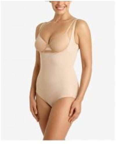 Miraclesuit Open Bust Body Briefer In Warm - Neutro