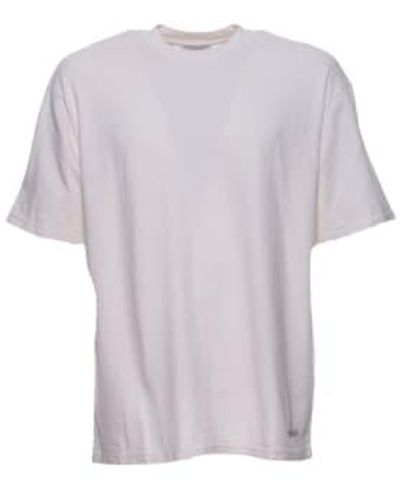AMISH T-shirt l' amx035cg45xxxx off blanc - Violet