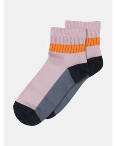mpDenmark Vida Ankle Socks Fragrant Lilac 37-39 - Grey