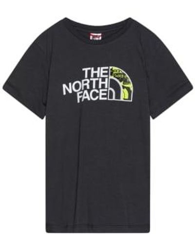 The North Face Camiseta fácil bambino asfalt gris - Negro