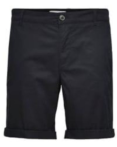 SELECTED S Shorts Organic Cotton - Blue