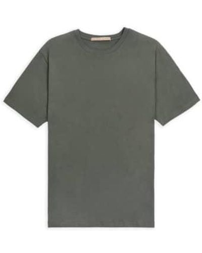 Burrows and Hare Burrows And Hare Egyptian Cotton T Shirt Laurel Wreath - Grigio