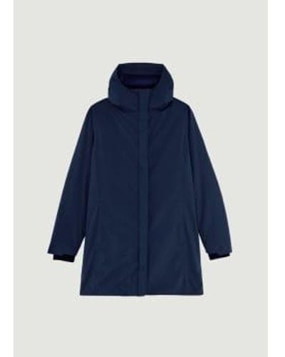 L'Exception Paris Parka Coat Lined With Recycled Bottles Xs - Blue