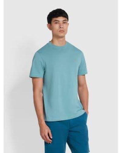 Farah T Shirt Bleu - Blu