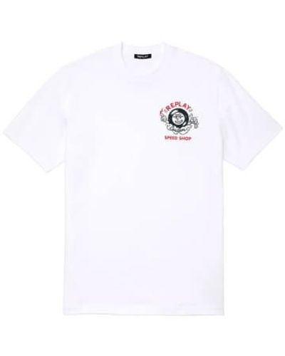 Replay Custom Speed Shop T-shirt - White