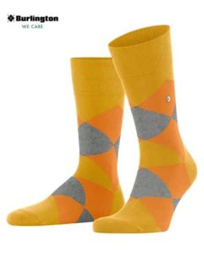 Burlington Solar Clyde Mens Socken - Orange