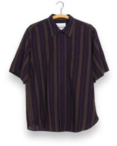 Hansen Reidar 27 35 8 Stripes Shirt - Blu