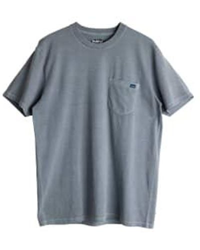 Kavu Side Bar T Shirt Stormy Weather - Blu